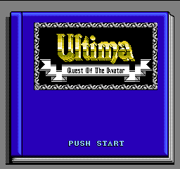 Ultima - Quest of the Avatar (USA) Title Screen